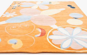 Hilma af Klint, matta, ''Group IV, no 4. The Ten Largest youth'' 1/10, handknuten, ca 315 x 234 cm.