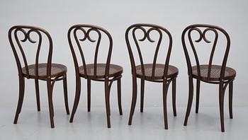 STOLAR, 4 st, Thonetstil, Rumänien, 1900-talets mitt.