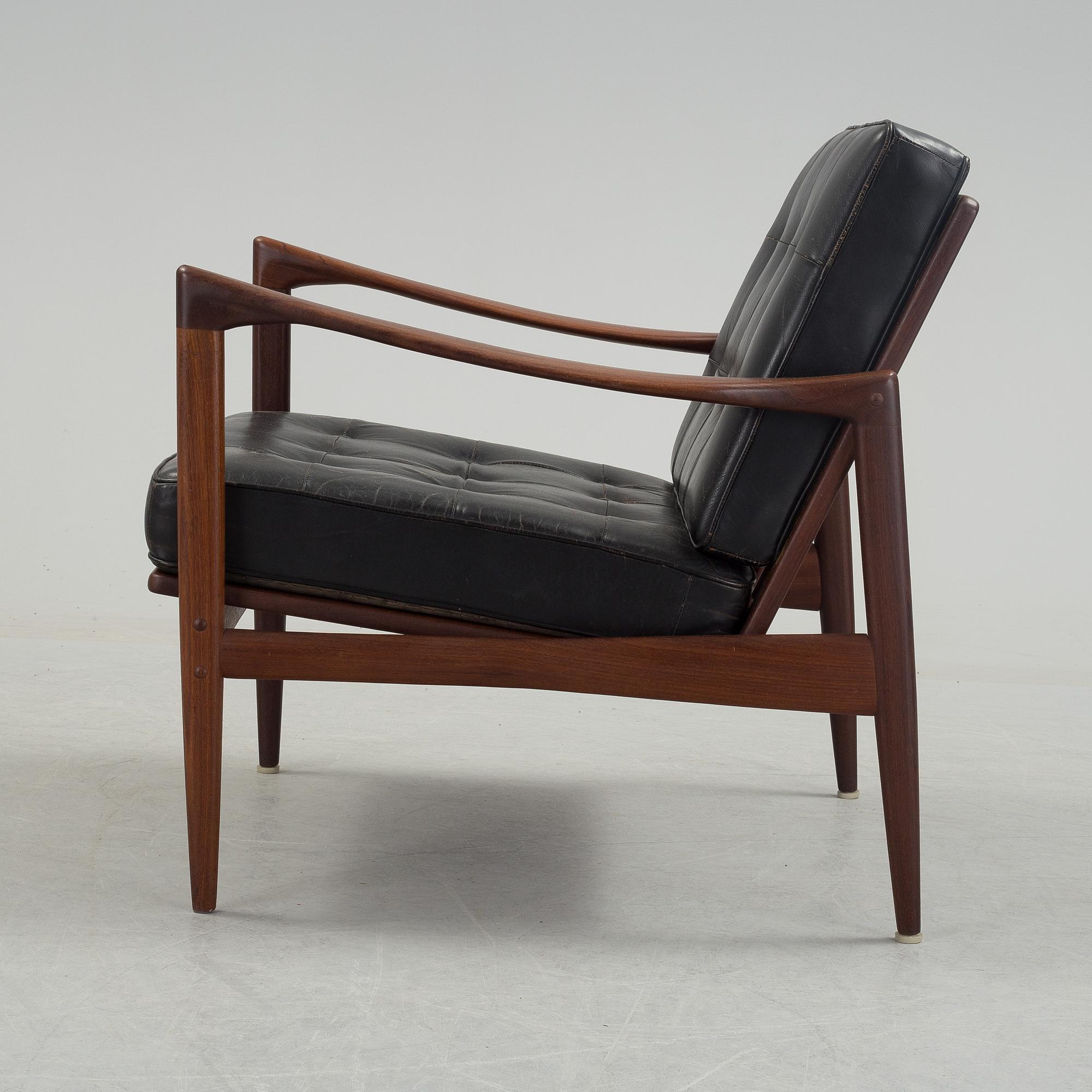 IB KOFOD LARSEN, fåtölj, "Kandidaten", OPE möbler, 1960-tal.