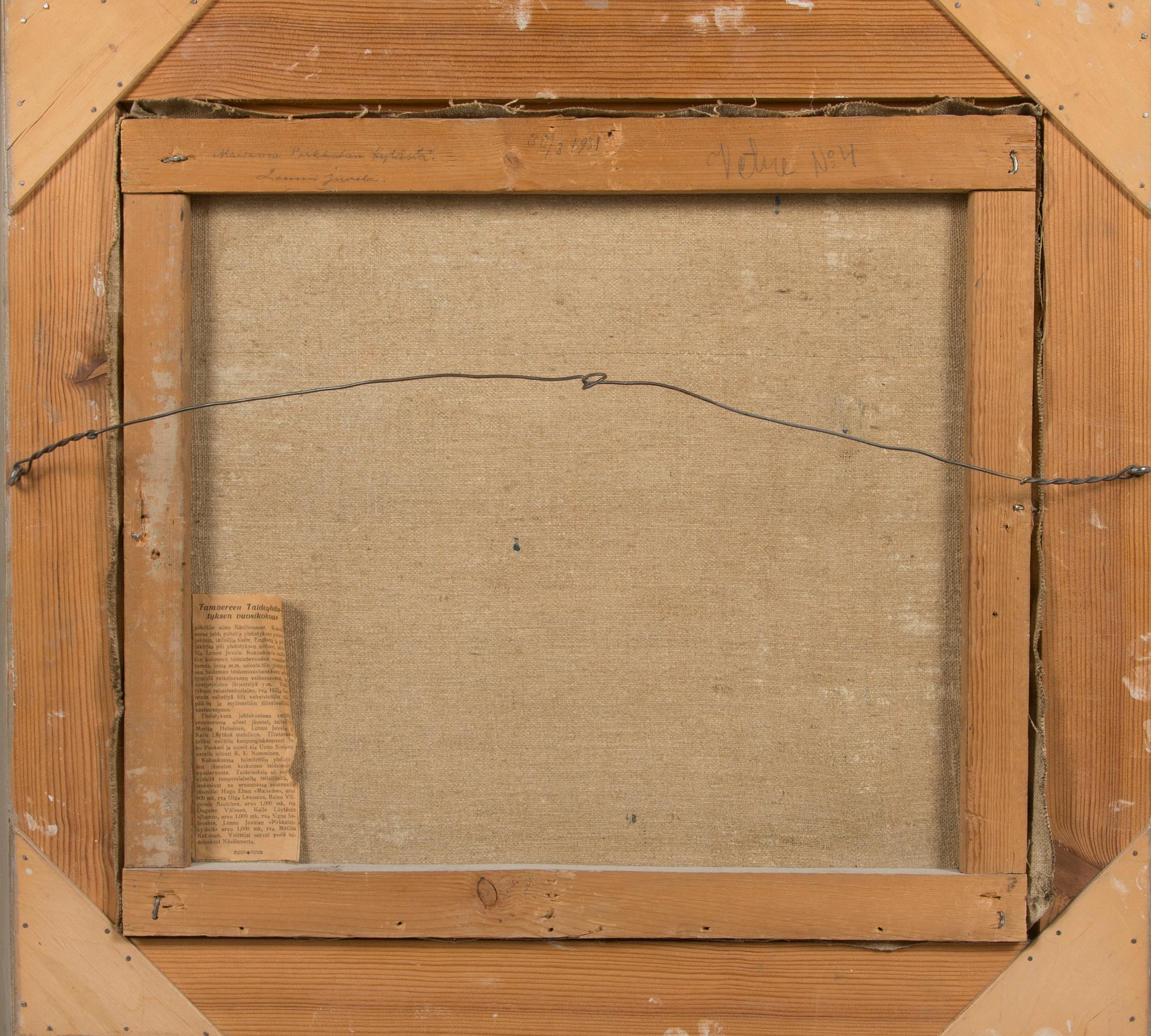 Lennu Juvela, Maisema Porkkalan kylästä.