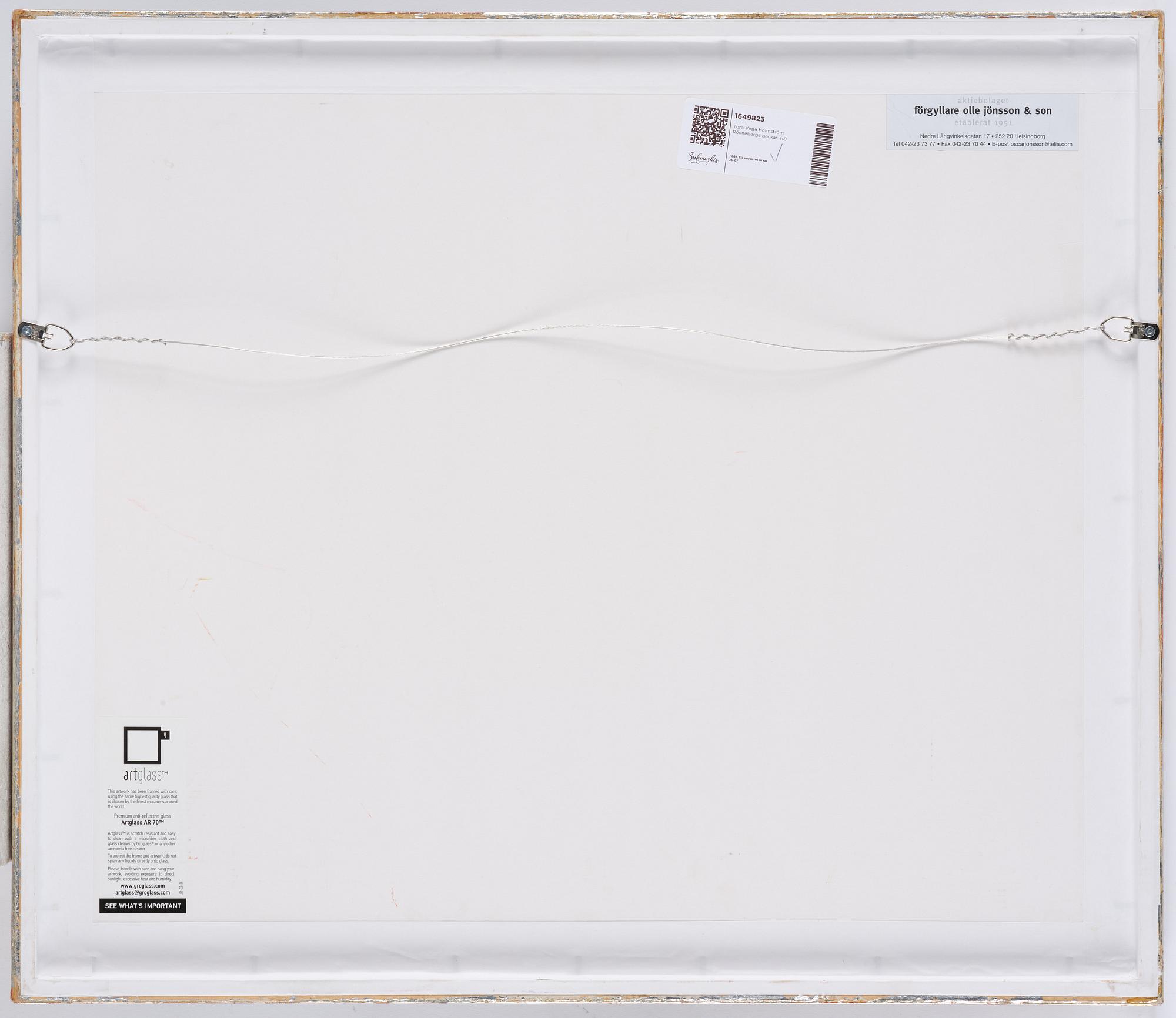 Tora Vega Holmström, Rönneberga backar.