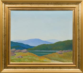 VÄINÖ TIGER, öljy kankaalle, signeerattu ja päivätty -50.