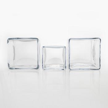 Heidi Blomstedt, a set of three "Lumi glass" vases, made to order, manufacturer Kumela.