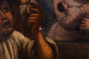 Spanish school, 18th century, Child with vegetables.