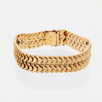 Armband 18K guld Vicenza Italien troligen 1900-talets första hälft.