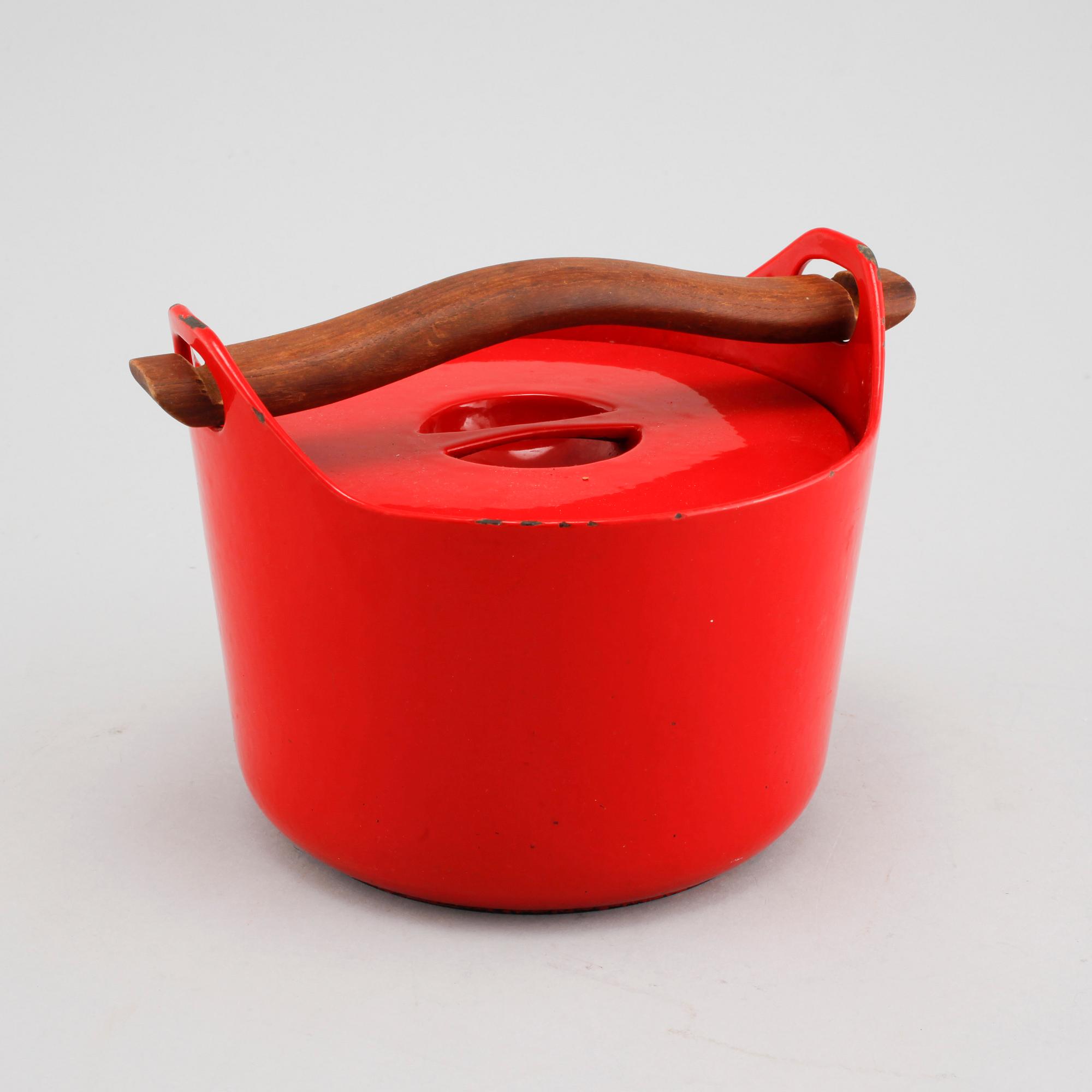 TIMO SARPANEVA, gryta, emaljerat gjutjärn, Rosenlew, Finland, 1960-1972.