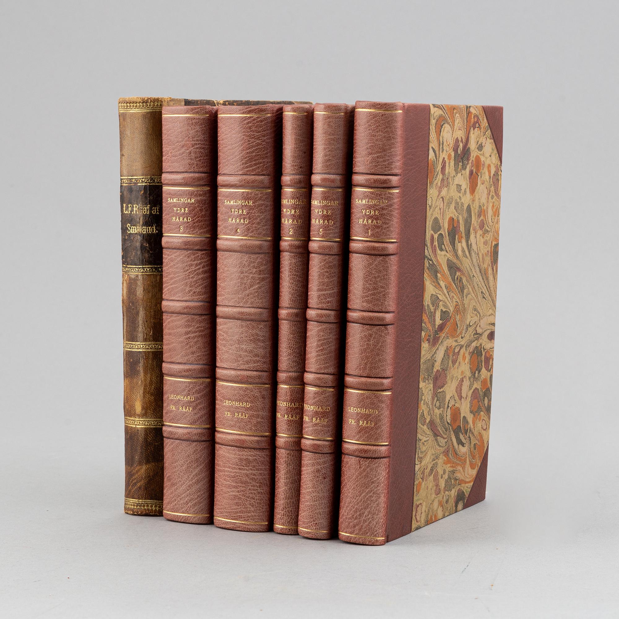 Rääf om Ydre härad i Östergötland (6 vol).