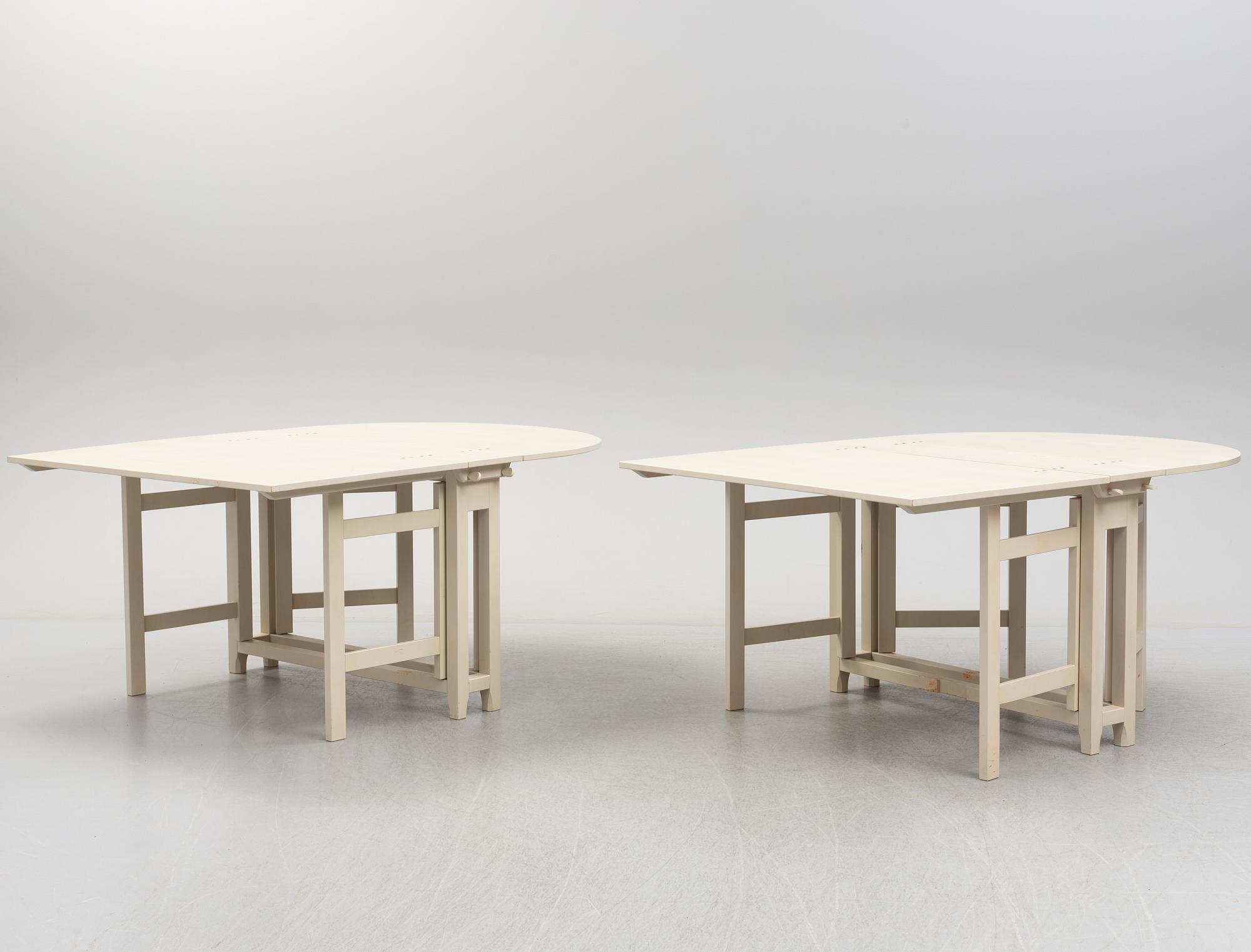 SLAGBORD, ett par, "Bergslagen", IKEA:s 1700-talsserie, 1990-tal.