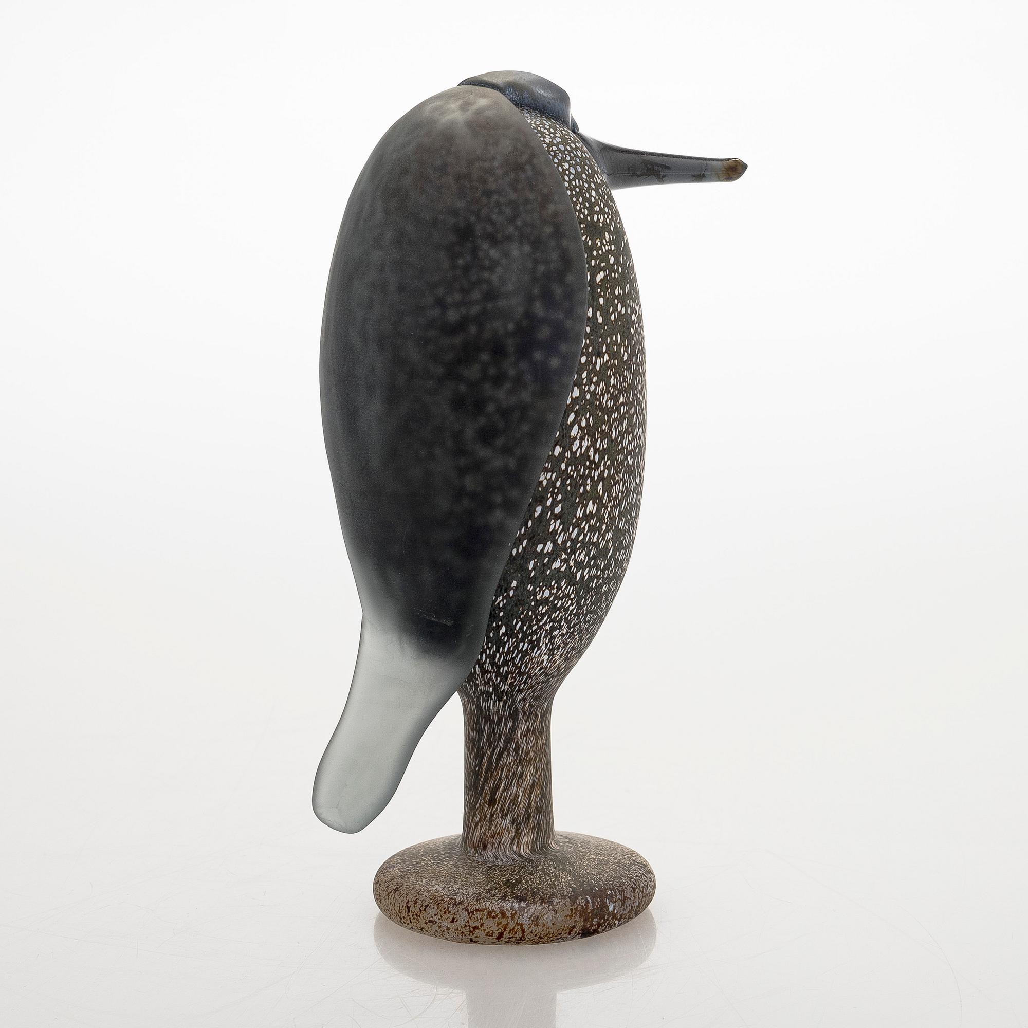 Oiva Toikka, glasfågel, "Heron", signerad O. Toikka Nuutajärvi.