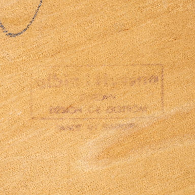 Karmstolar, 6 st, C-E Ekström för Albin i Hyssna, 1960-tal.