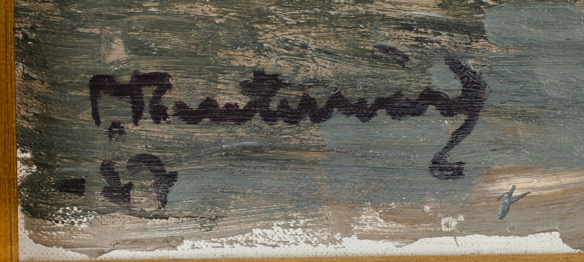 FRITZ REUTERSVÄRD, olja på duk, signerad och daterad -27.