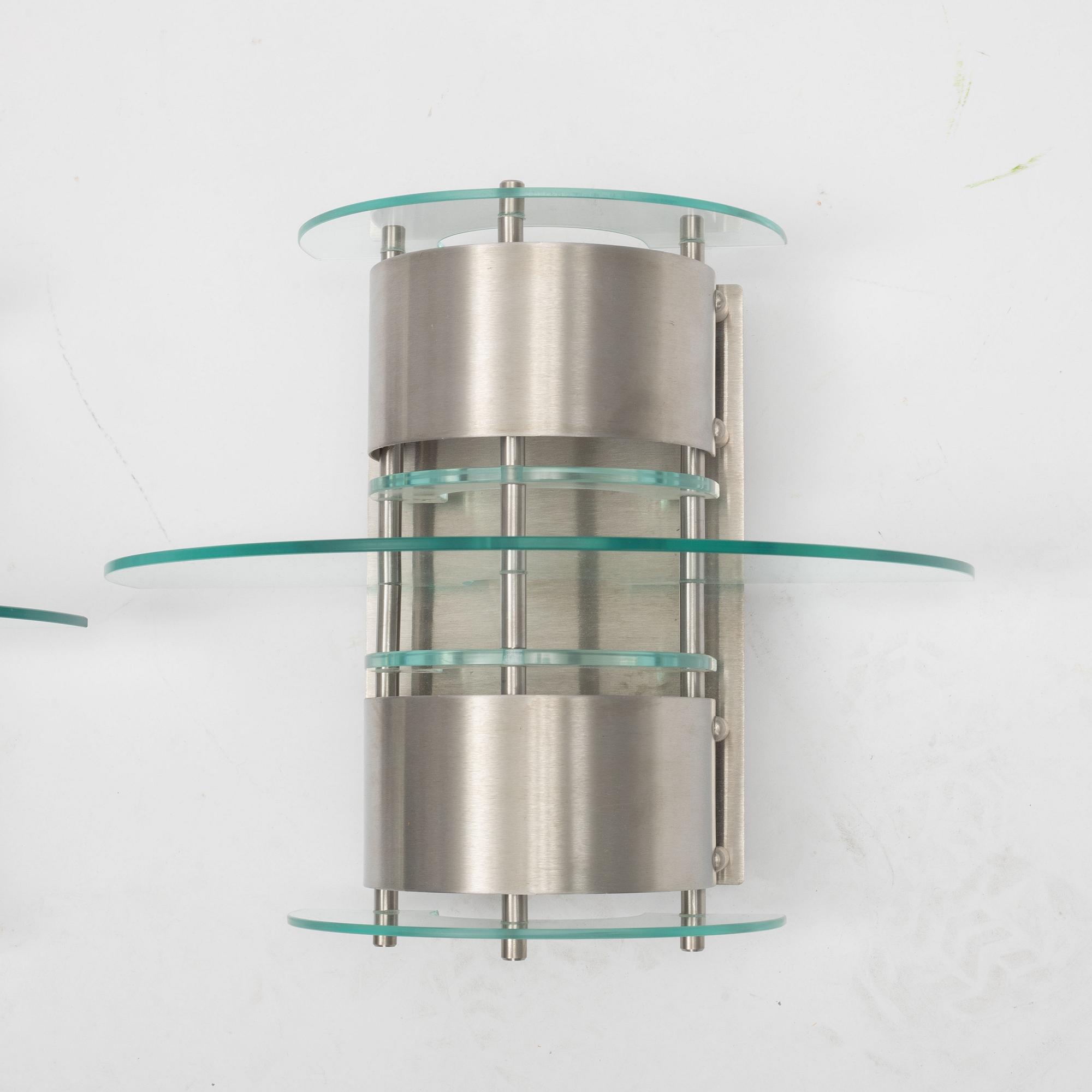 Louis Poulsen, a pair of model 'Mini Corona' wall lamps, Denmark.