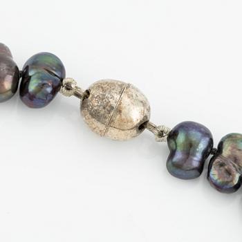 Necklace, Ateljé Minowa, Etsuko Minowa, with cultured freshwater pearls.