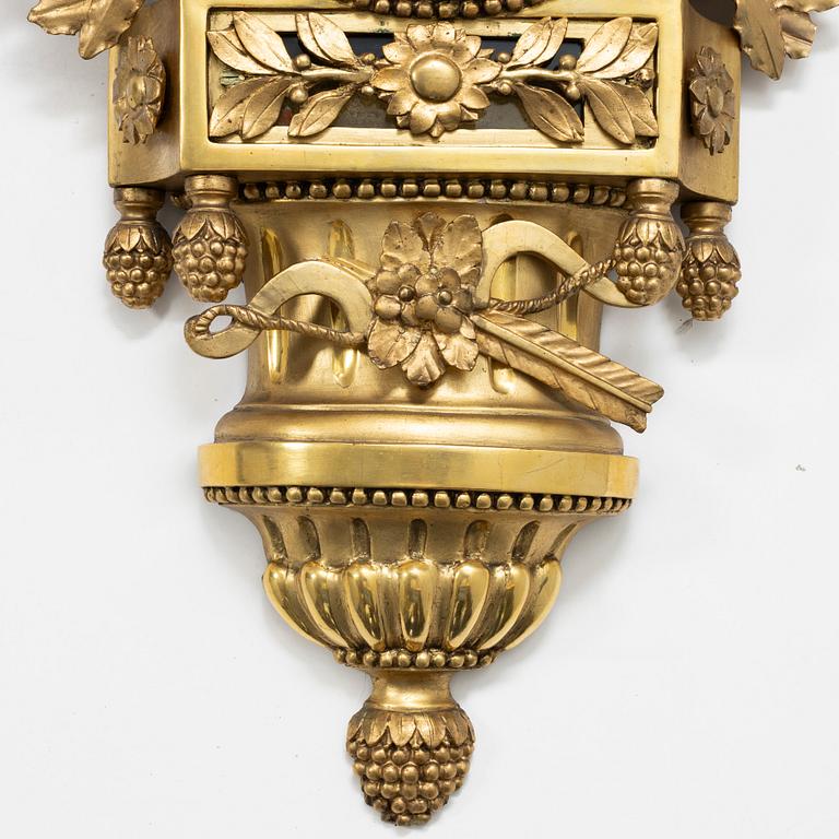 Väggpendyl, sengustaviansk, Sven Peter Hörning (1750-1808, urmakare i Stockholm, övertog Petter Ernsts urfabrik 1785).