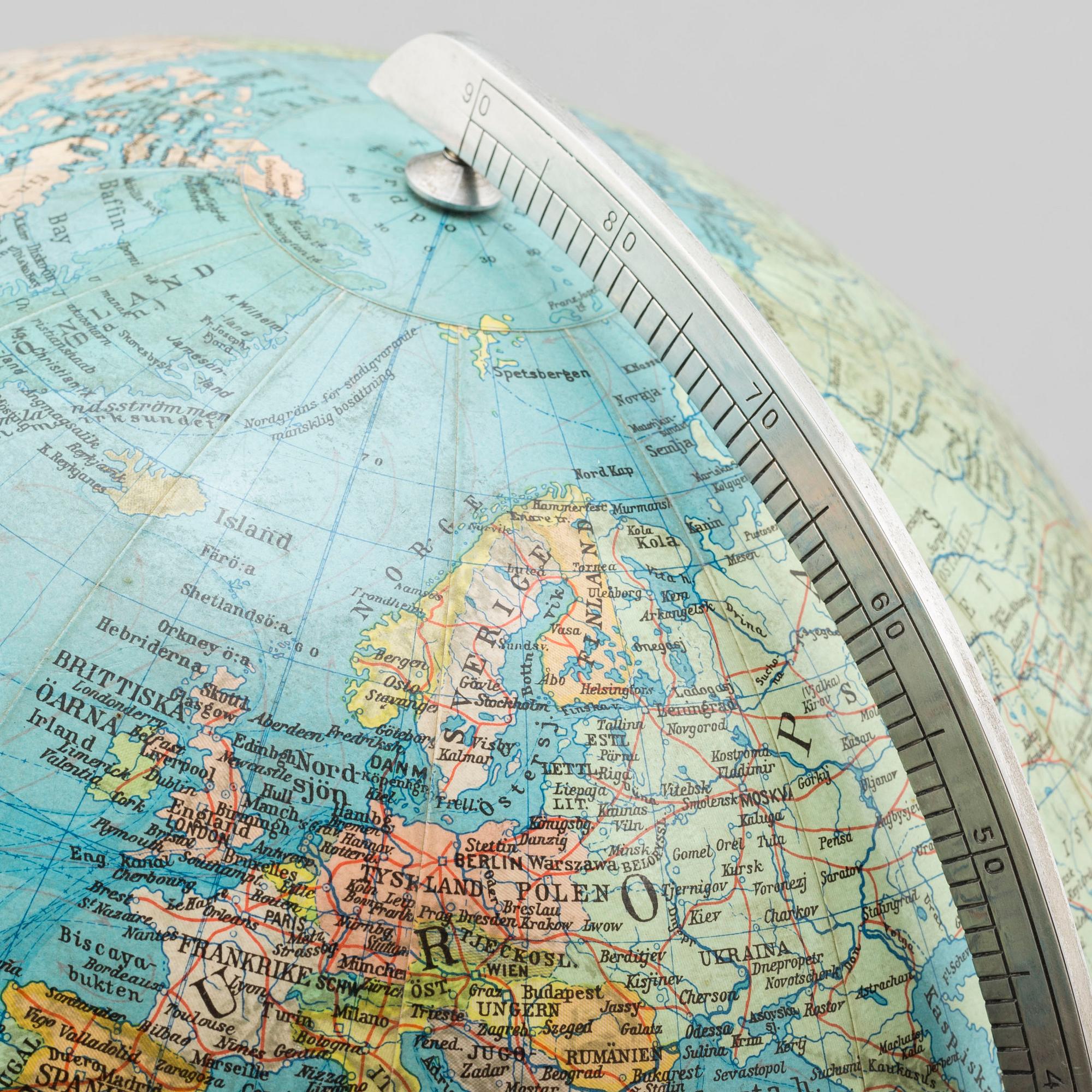 JORDGLOB, "Columbus Duo Jordglob", Ivar Asp AB, Stockholm, 1930 / 40-tal.