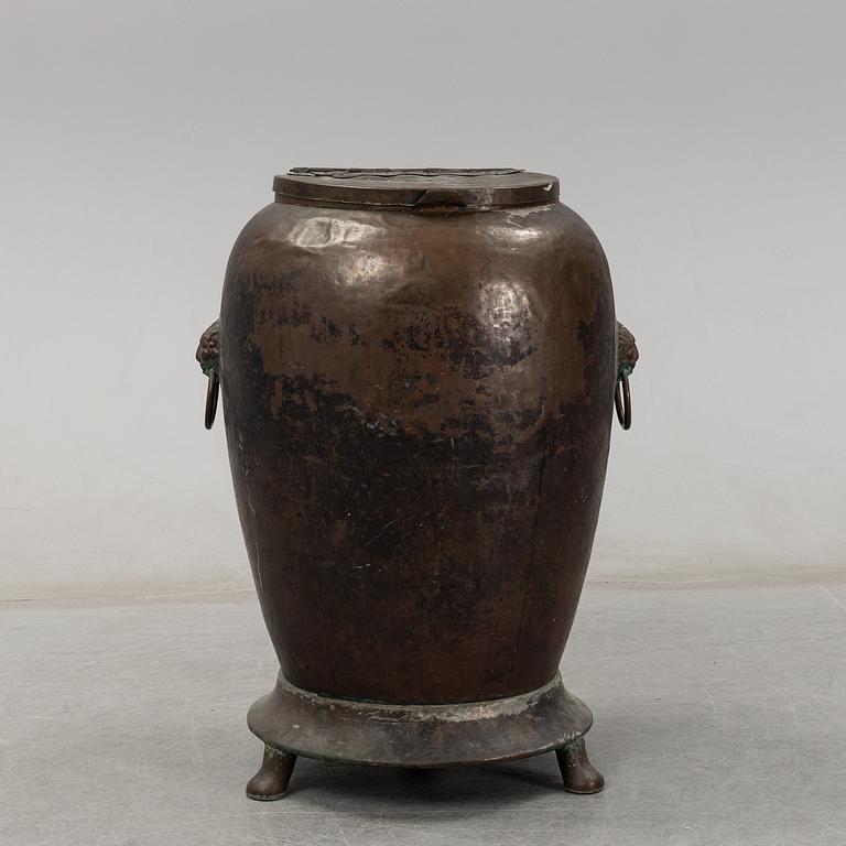 Vattentunna, koppar, 1800-tal.