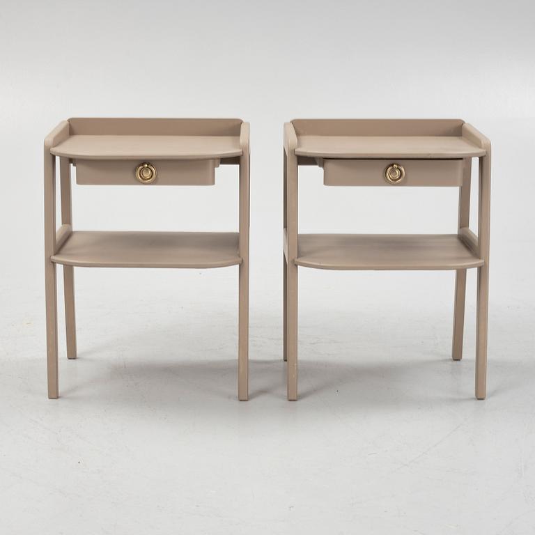 Sängbord, ett par, 1900-talets andra hälft.