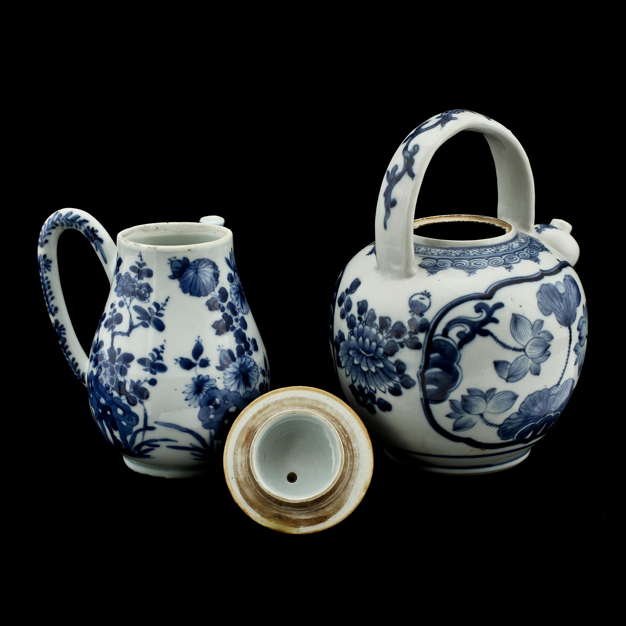 PARTI PORSLIN, 4 delar, Kina, 1700/1800-tal.