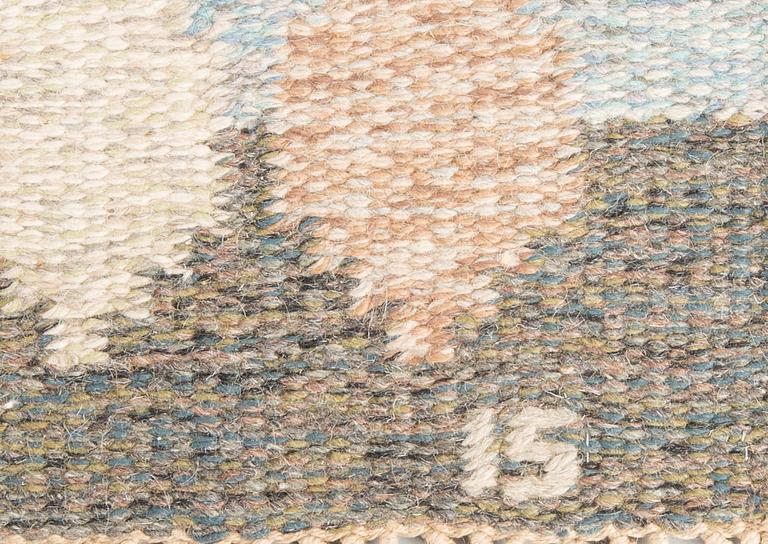 MATTA, rölakan, signerad IS (Ingegerd Silow). Ca 242 x 165 cm.