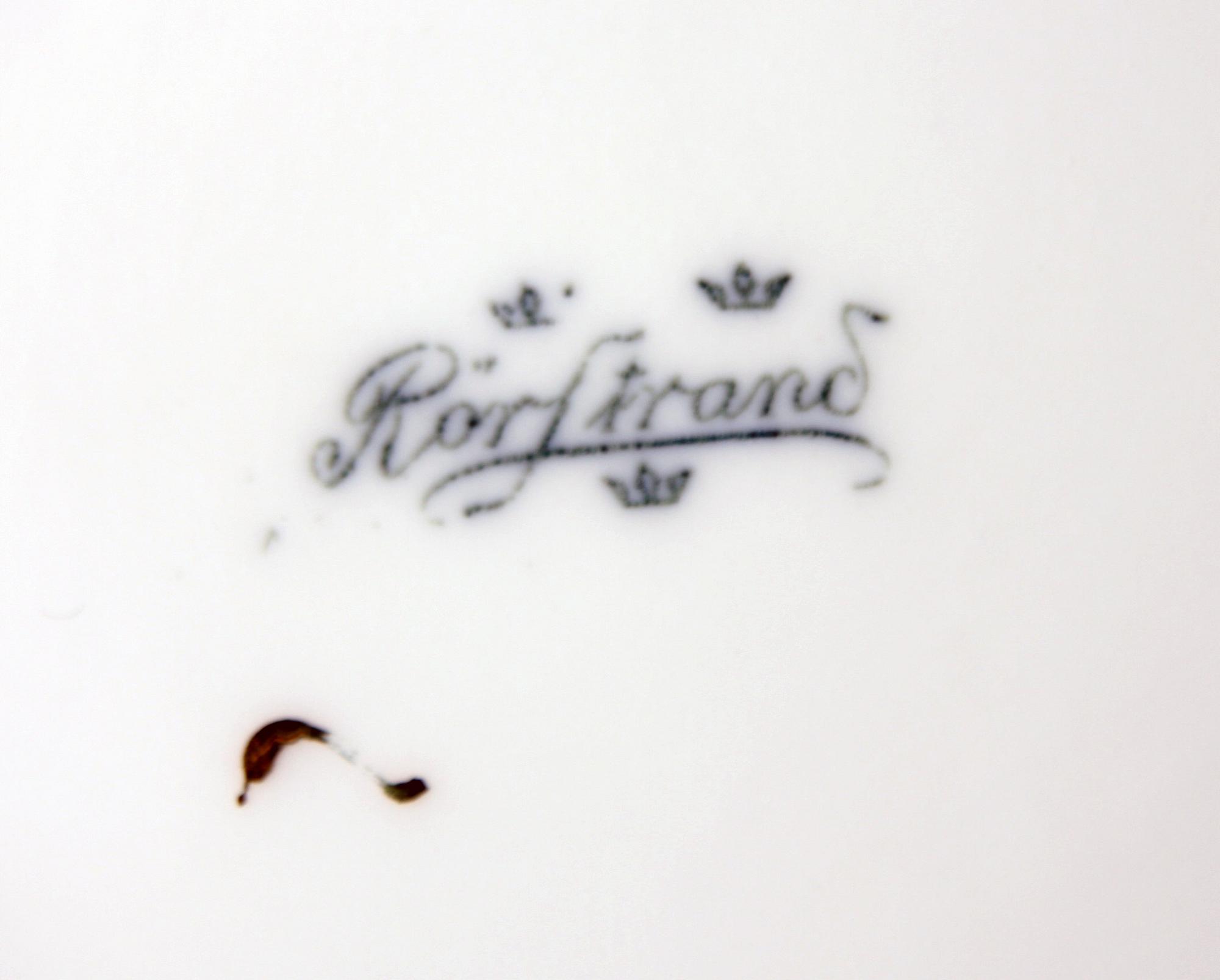 KAFFESERVIS, 14 delar. Porslin, jugend, Rörstrand. 1900-talets början.