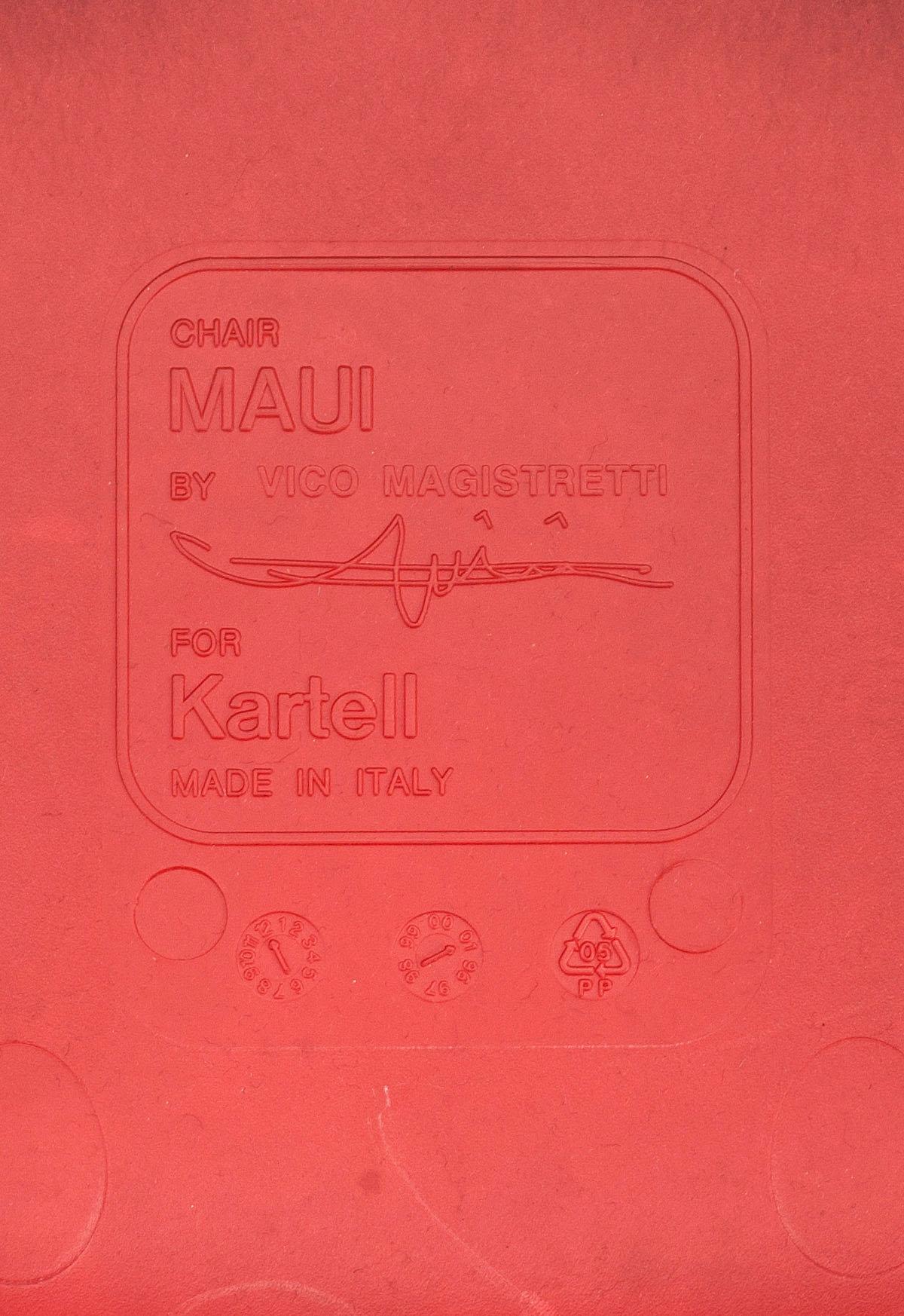 STOLAR, 2+2+2 st, "Maui", Vico Magistretti för Kartell.