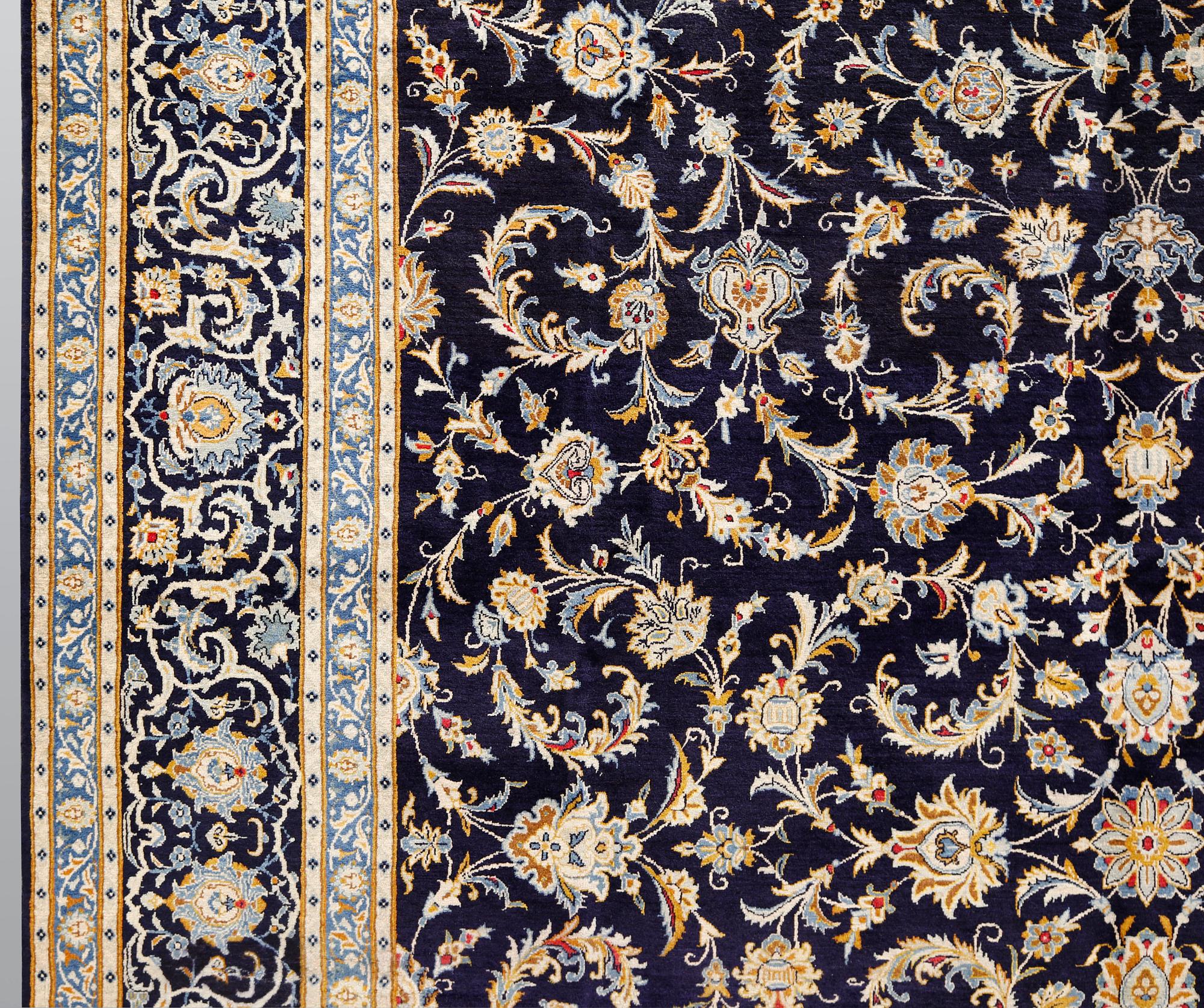 A Keshan carpet, c. 450 x 322 cm.