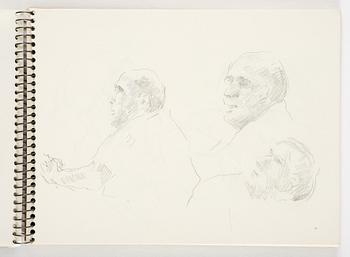 Lotte Laserstein, 4 skissböcker med blyertsteckningar.