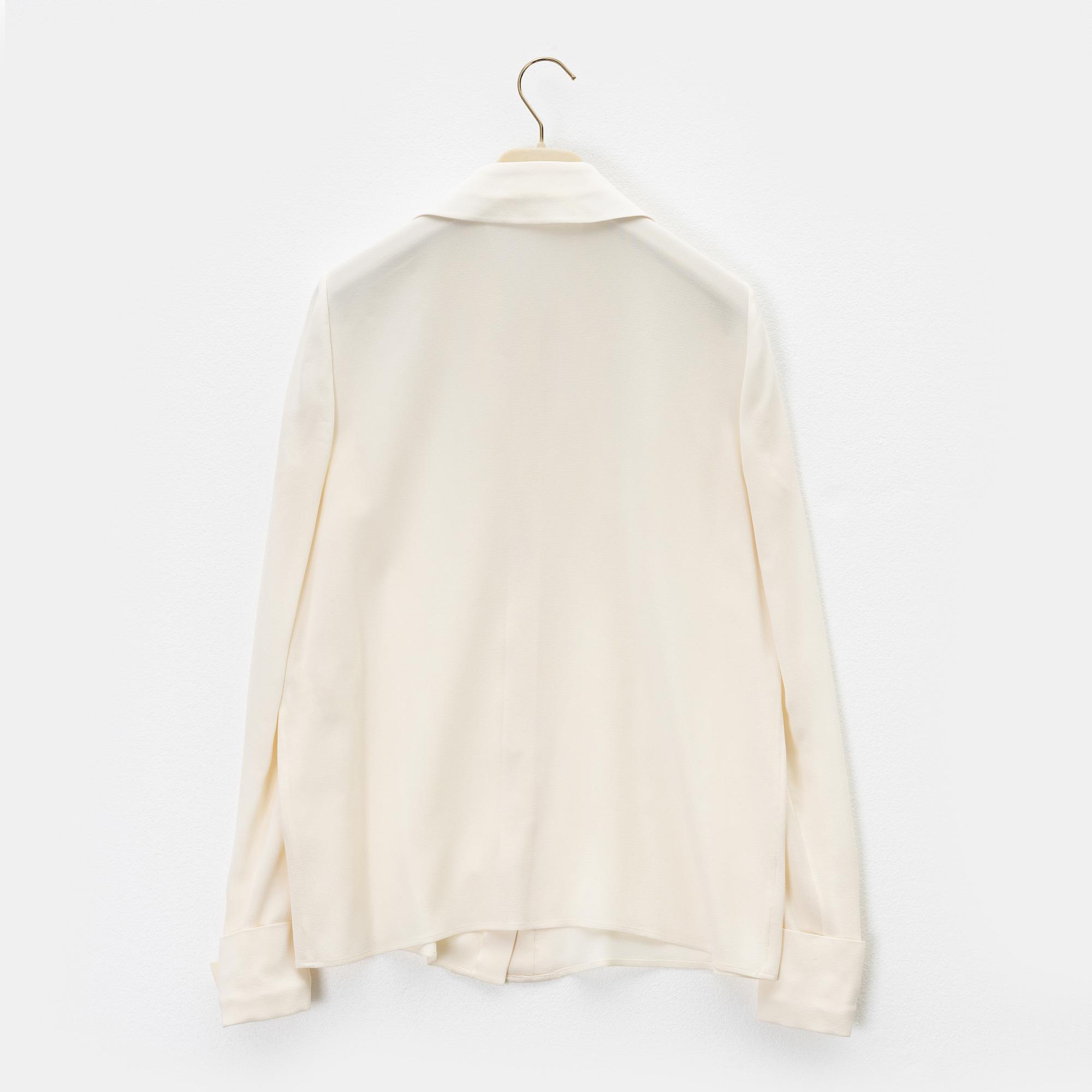 Chloé, a white silk shirt, size 36.