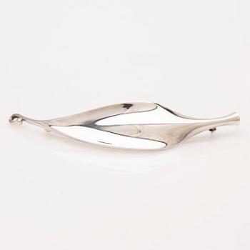 Vivianna Torun Bülow-Hübe, brosch, silver, Goerg Jensen, Danmark.