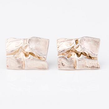 BJÖRN WECKSTRÖM, CUFFLINKS, sterling silver, Lapponia 1973.