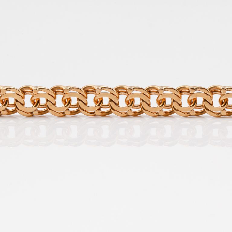 ARMBAND, 18K guld, svenska stämplar, 1964. Vikt ca 27 g.