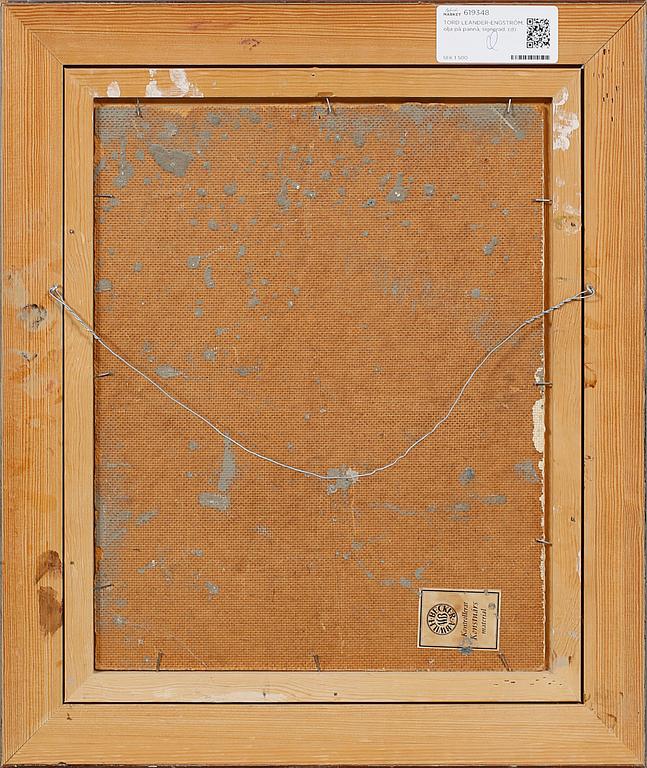 TORD LEANDER-ENGSTRÖM, olja på pannå, signerad.