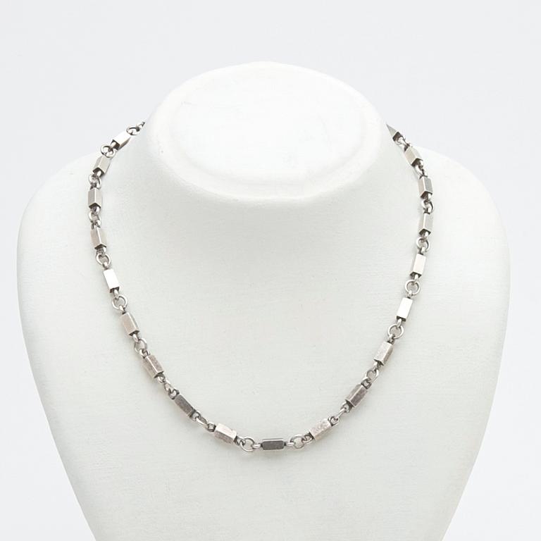 Wiwen Nilsson, Necklace, sterling silver, Lund, 1958.
