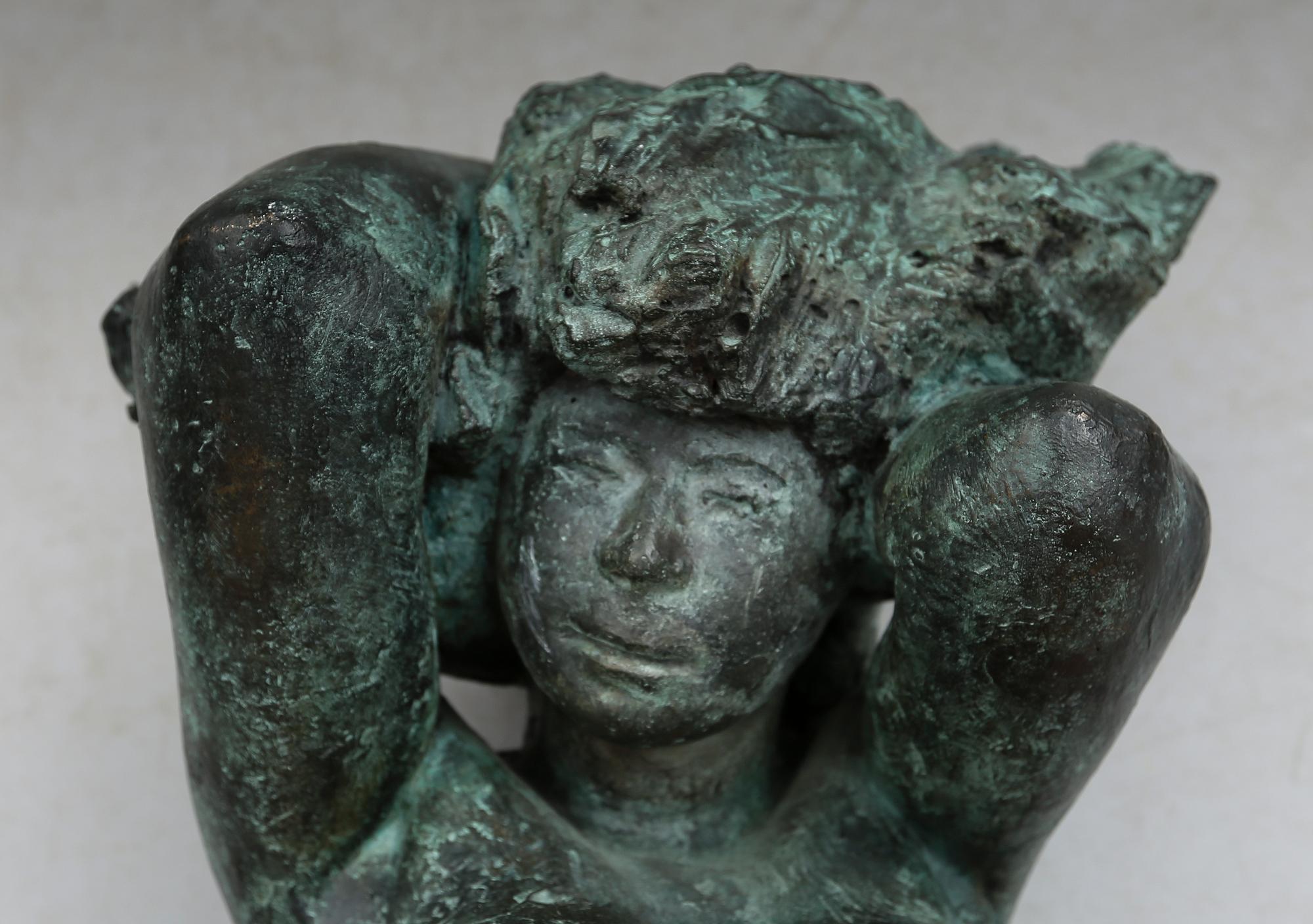 SKULPTUR, brons, Eilif Mikkelsen, Norge.