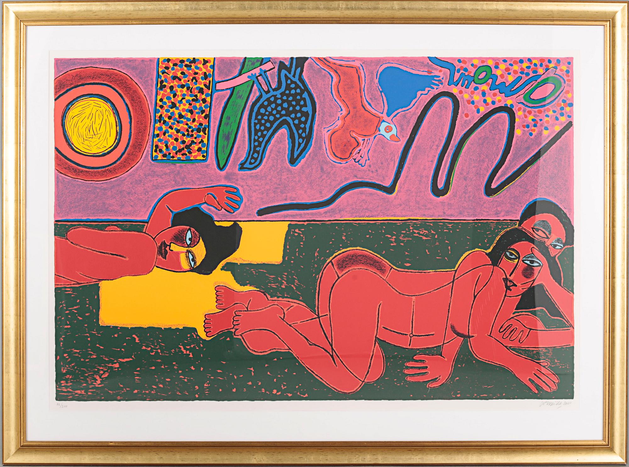 BEVERLOO CORNEILLE, färgserigrafi , signerad, daterad 2000 och numrerad 86/200.