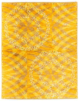 236. Barbro Nilsson, Matto, "Magdalena, gul", knotted pile, ca 389-391,5 x 303-305 cm, signed AB MMF BN.