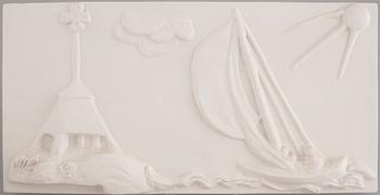 ASTRI BERGMAN-TAUBE, 6 stycken väggreliefer ur serien Änglamark, signerade och numrerade 1600.