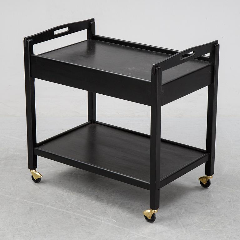 A late 20th century serving trolley.