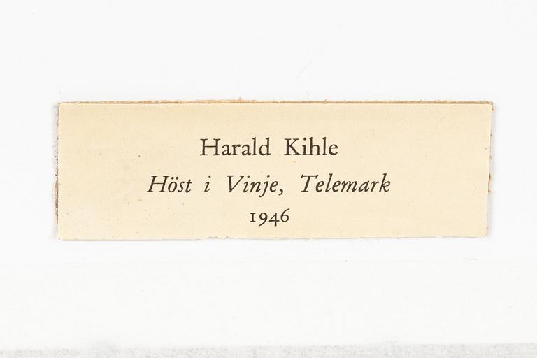 Harald Kihle, Skördetid.