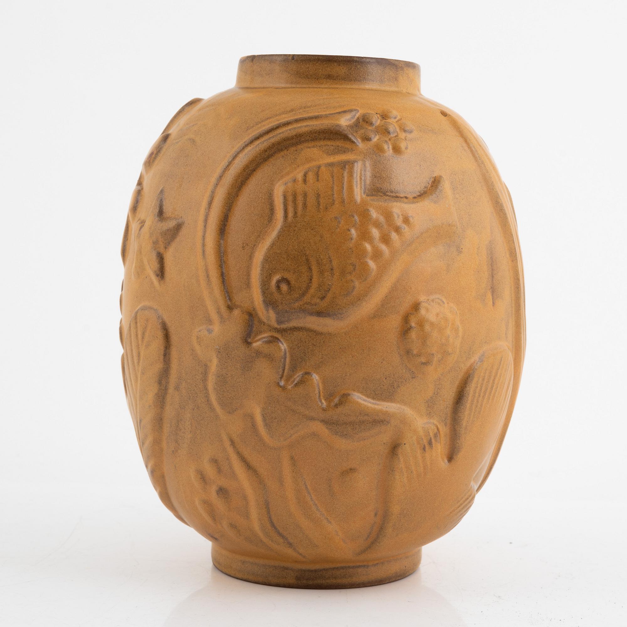 Anna-Lisa Thomson, an earthenware vase, Upsala-Ekeby.