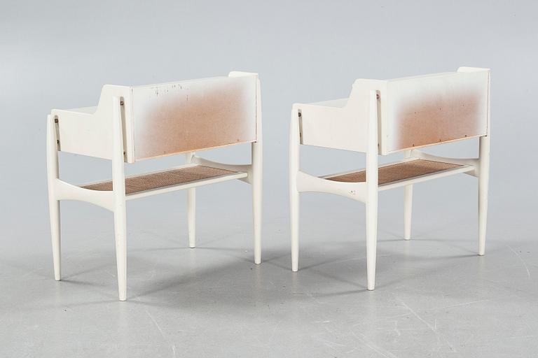 A pair of bed side tables from the 1960s.