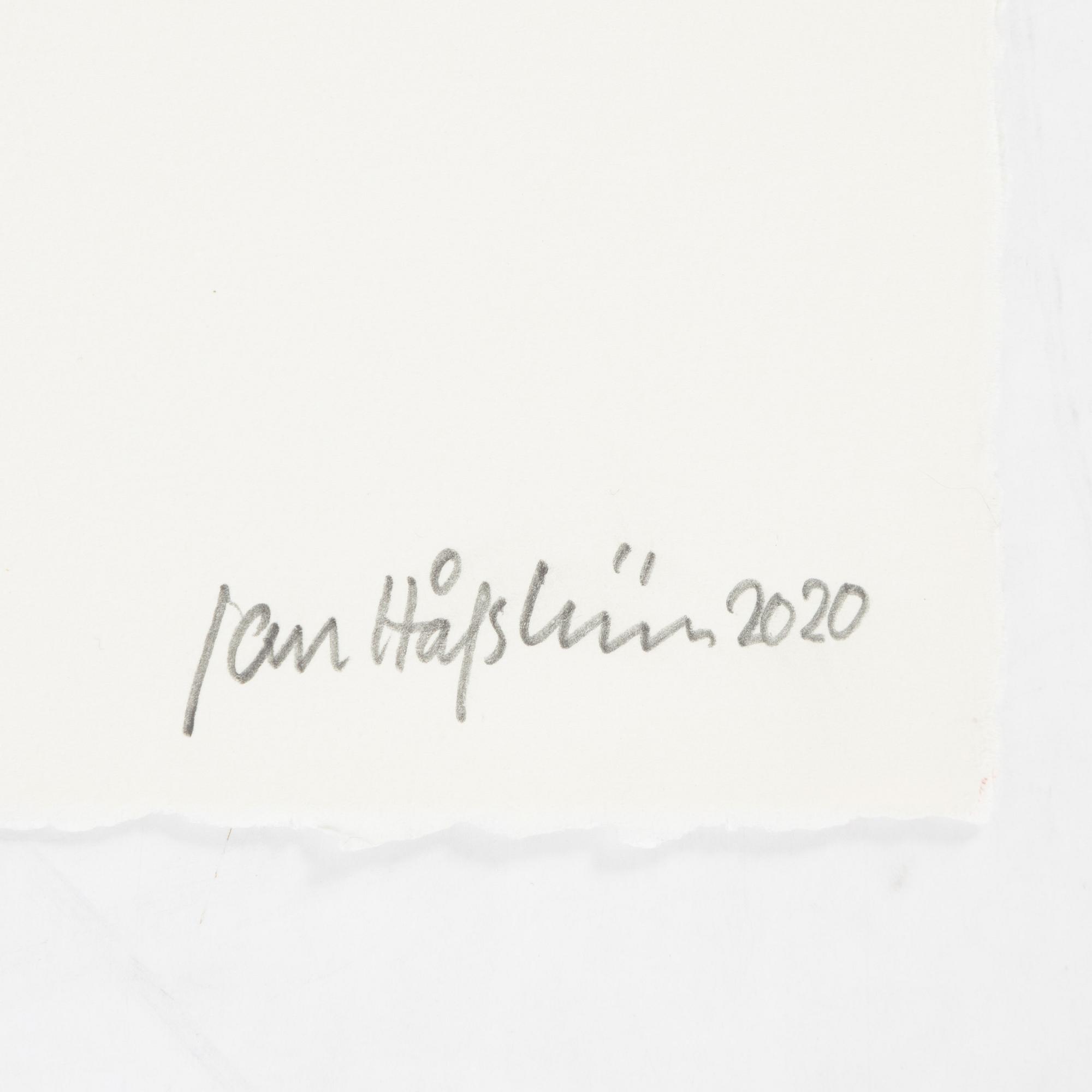 Jan Håfström, etching in colours, 2020, signed 45/50.