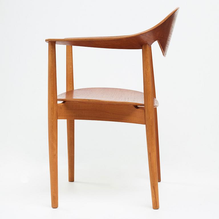 AN AKSEL BENDER MADSEN & EJNER LARSEN, "Metropolitan chair" for Fritz Hansen, Denmark 1950´s.