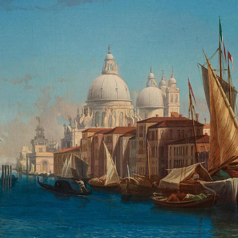 Gustaf Wilhelm Palm, ”Vue af Stora Kanalen i Venedig”.