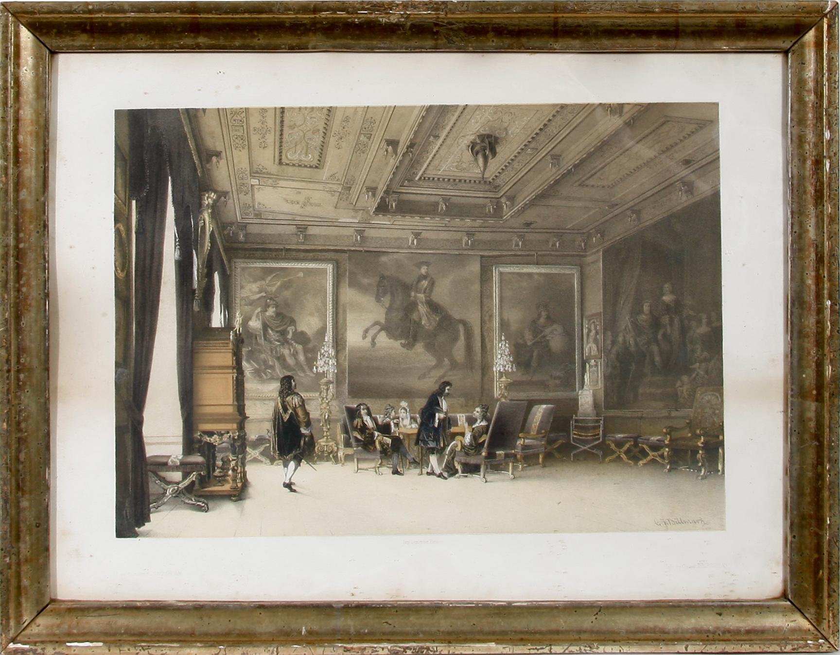 CARL JOHAN BILLMARK, litografiska tryck, 2 st, 1800-talets mitt.