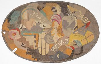 Matta, savonnerie, ca 211 x 136 cm, Frankrike, 1920-1930-tal.