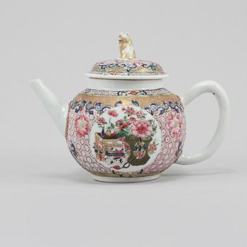 TEKANNA, porslin, Kina, 1700-tal.