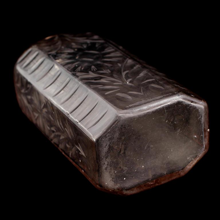 BRÄNNVINSPLUNTA, glas, 1700-tal.