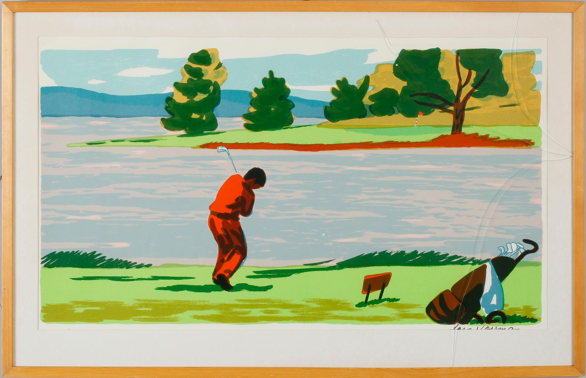 LARS NORRMAN, svit om 5 st, färglitografier, sign, numr bla 179/360.