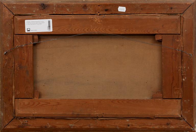 JOSEPH MAGNUS STÄCK, tillskriven, olja på uppklistrat papper, ej sign, dat Spezia 17 aug 1846.